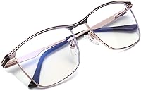 Vista 1 de ZÉRO D Gafas cuadradas con bloqueo de luz azul para computadora, antifatiga ocular, marco para hombres y mujeres, 18tp
