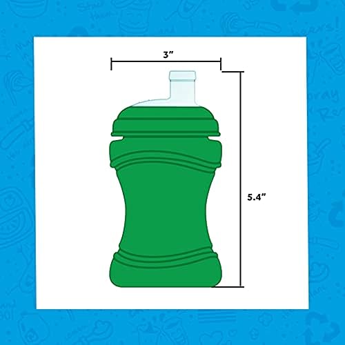 Miniatura 5 de Re-Play Vasos de transición para niños de 1 año, boquilla suave de silicona de grado médico y tapa de viaje, forma de reloj de arena fácil de