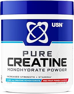 USNPure Creatine Monohydrate Supplement - 500g Red Fruit Punch
