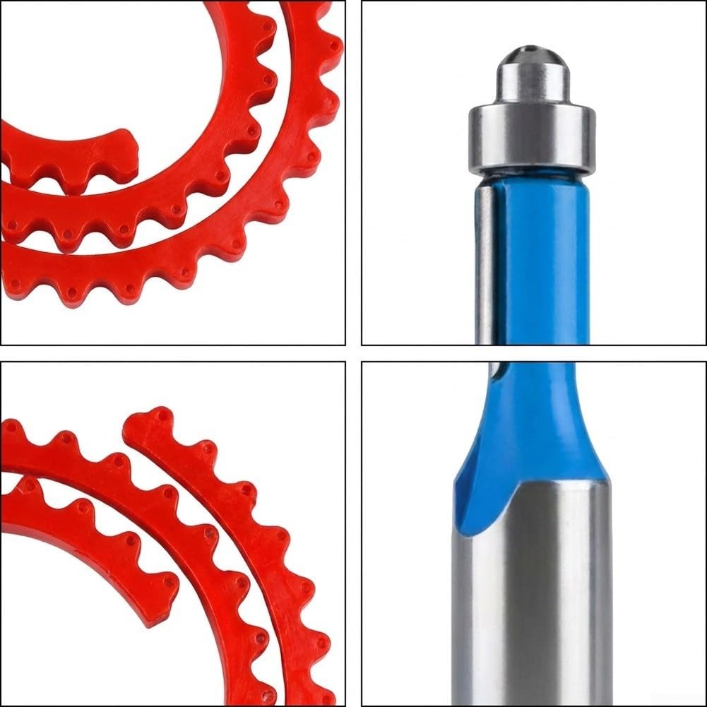 Medidor de para contornos Flexible 1M Goma Medidor de para contornos(2 * 2M+Router Bit)