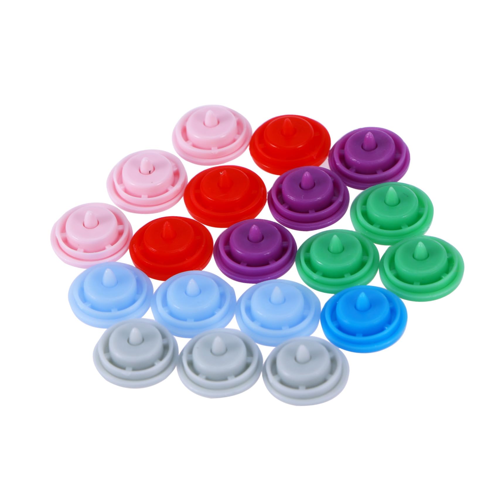 Boutons-pression plastique Veemoon : kit de 360 ensembles avec boîte