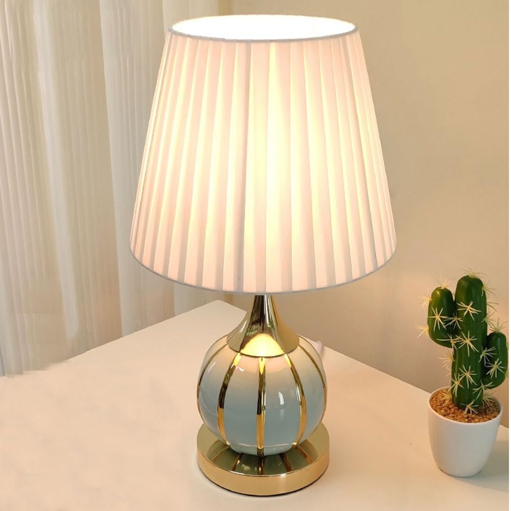 Strumenti di illuminazione Lampada da scrivania, comodino, camera letto, ceramica, atmosfera nuziale Camera da letto