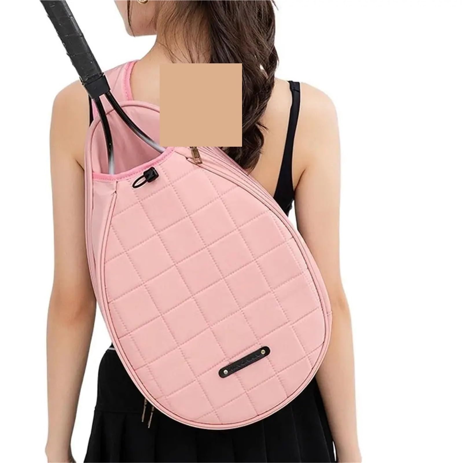 Tennistasche Eine Schulter-Tennistasche, Tenniszubehör, große Kapazität, Tennistasche, Tennisschlägertasche(Pink)