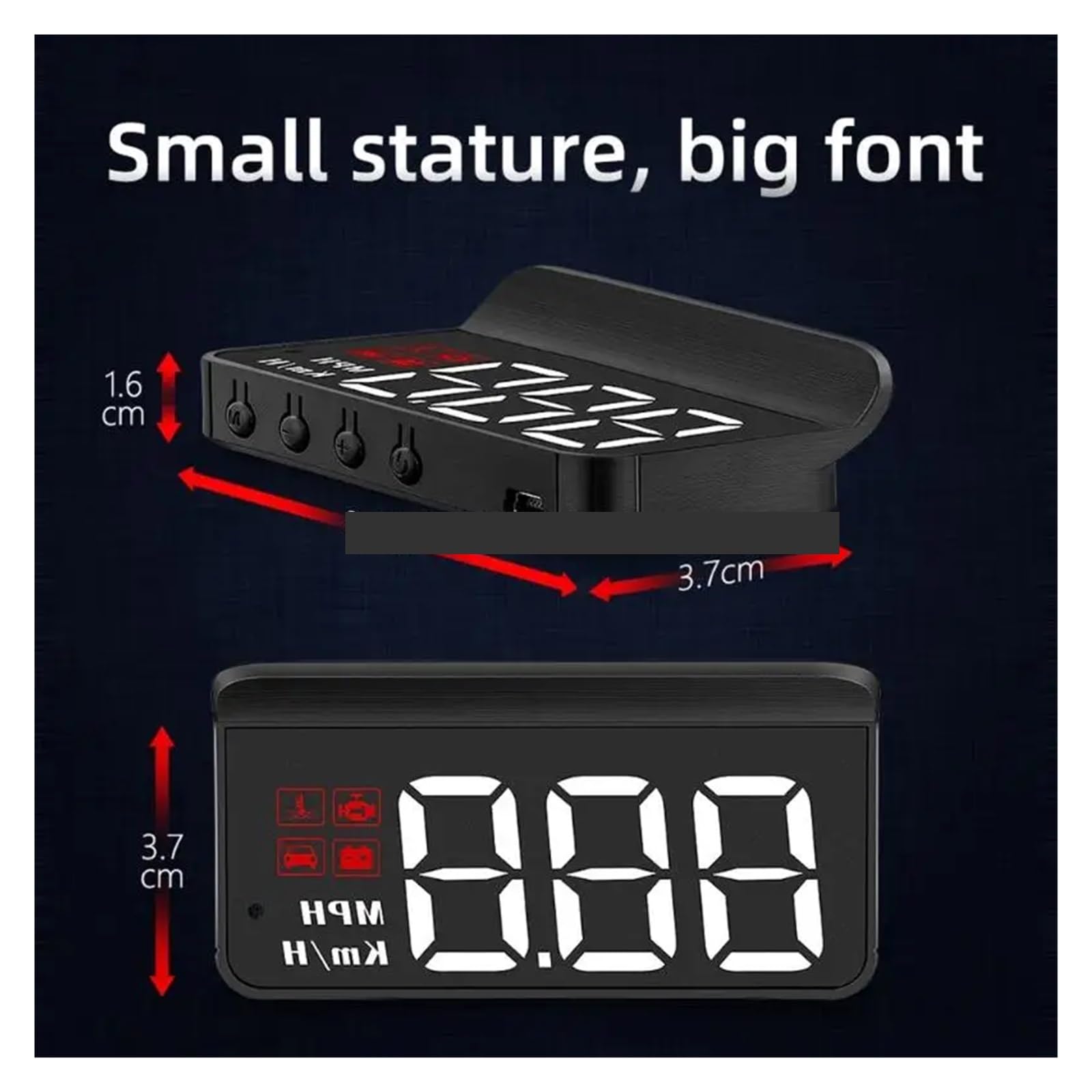 M3 HUD Head Up Display OBD2 Modelo De Coche Estilo Advertencia Exceso Velocidad Parabrisas Proyector Alarma Universal Auto FáCil De Instalar