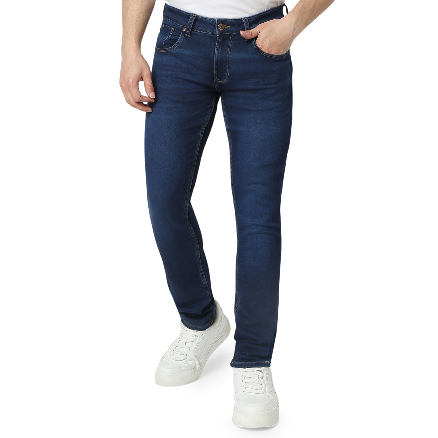 Men's Slim Fit Low Rise Casual Jeans