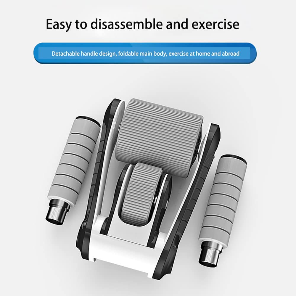 XININ Faltbare Ab Roller Stummschaltung Doppelrad Tragbare Bauchpresse Rad Für Gym Home Gewicht Fitness Verlieren