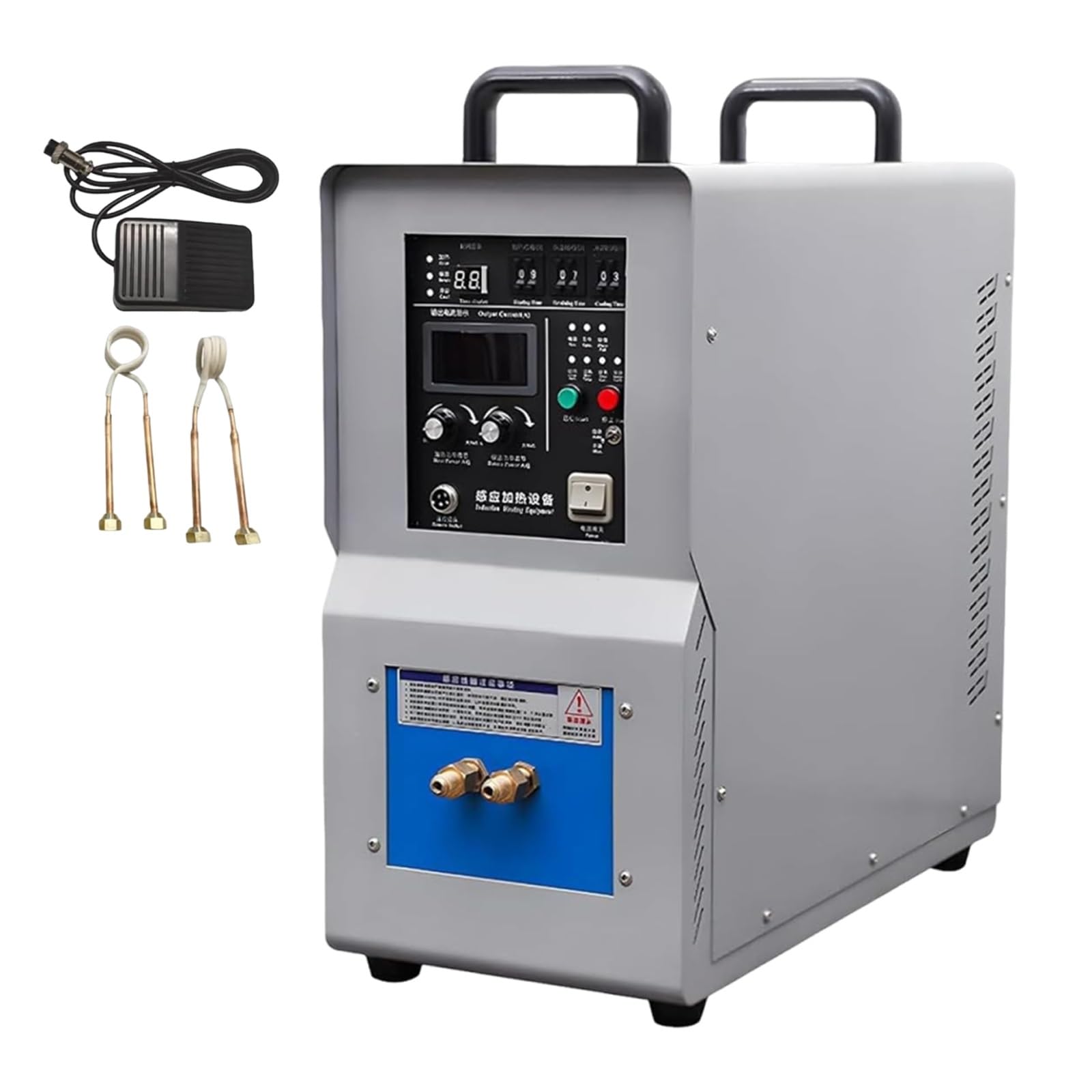 Split Type Induction Heating Machine for Forging Knives and Blacksmithing - Casting Tool with Digital Display Water Cooling