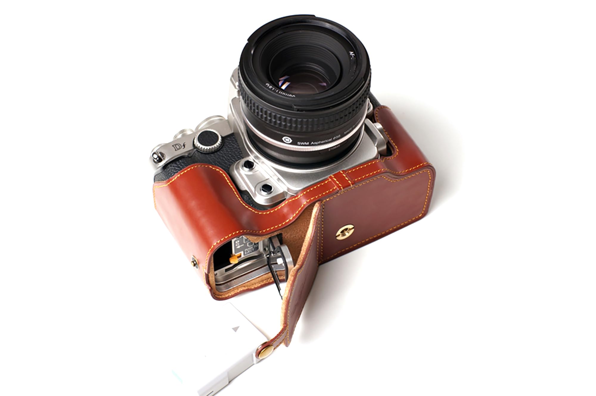 MegaGear Ever Ready MG961: Funda De Piel Para Sony A6300/A6000 (Marrón, Acceso A Batería Y Trípode)