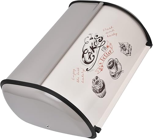 Miniatura 9 de Caja de pan de gran capacidad, lindo patrón, rollo de puerta, pan, almacenamiento de pan, para panadería doméstica