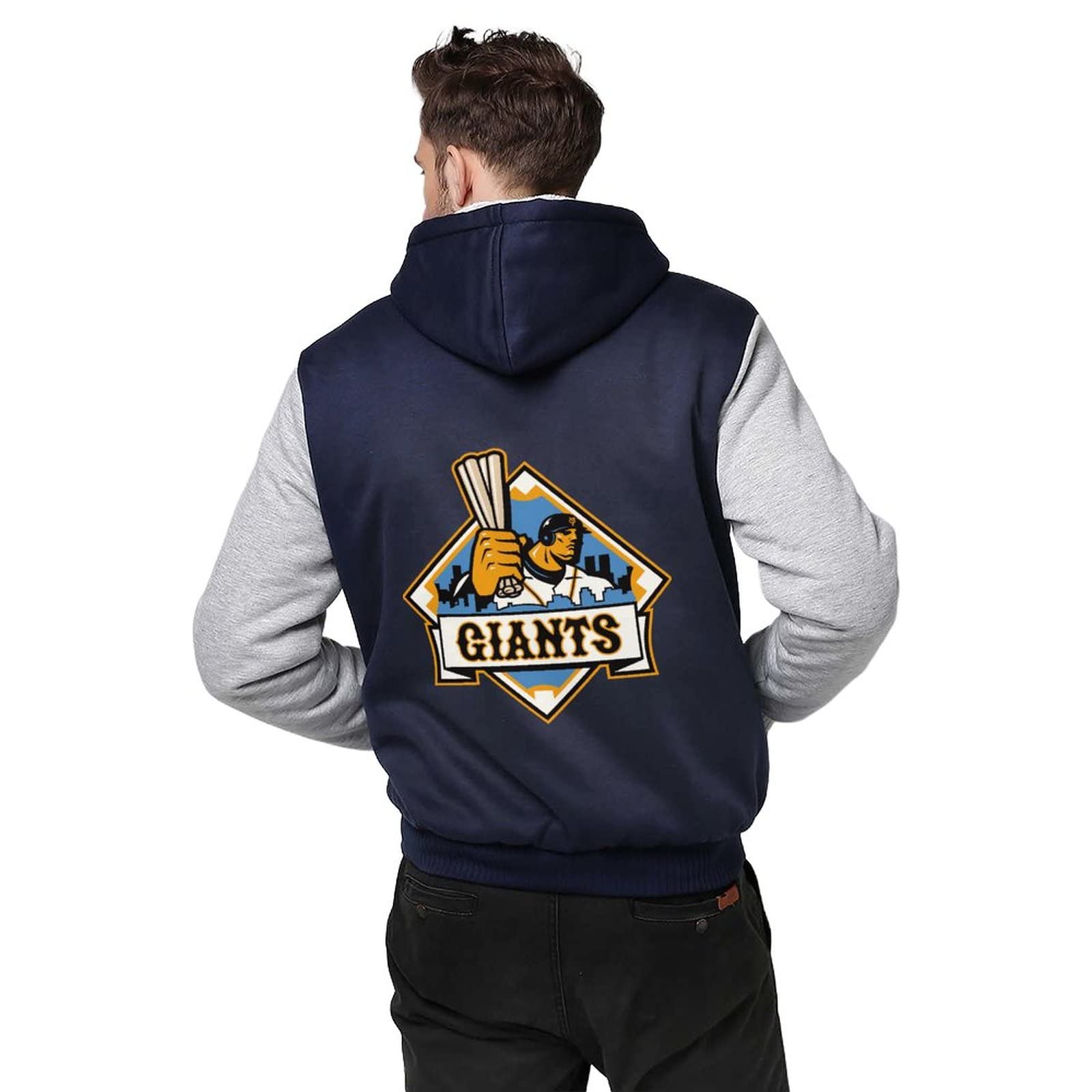 Amazon.co.jp: パーカー メンズ 読売ジャイアンツ ダウンジャケット 裏