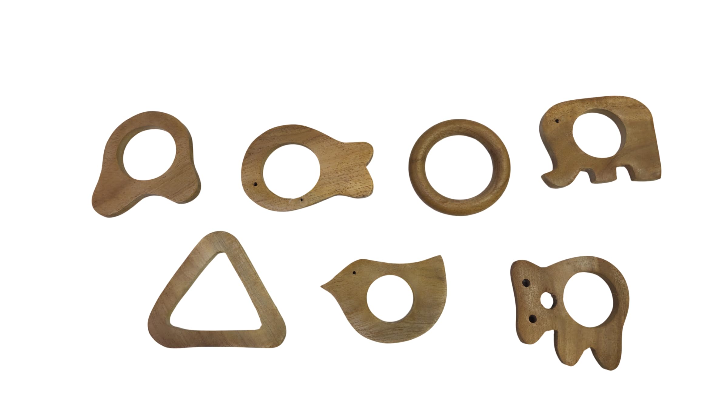 Wooden Teether | Natural Wood Baby Teething Toy | Easy Grip Infant Teether | Smooth Finish | Pack of 1-image-47