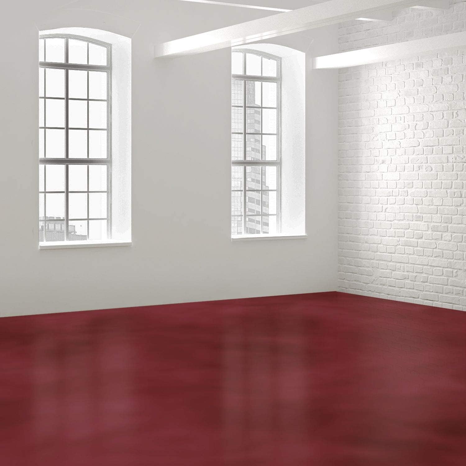Concrete Stain. in/Outdoor. Industrial-Quality. Eco-Friendly. 19 Colors/3 Sizes. Order Color Sample First. (Sample Ruby)