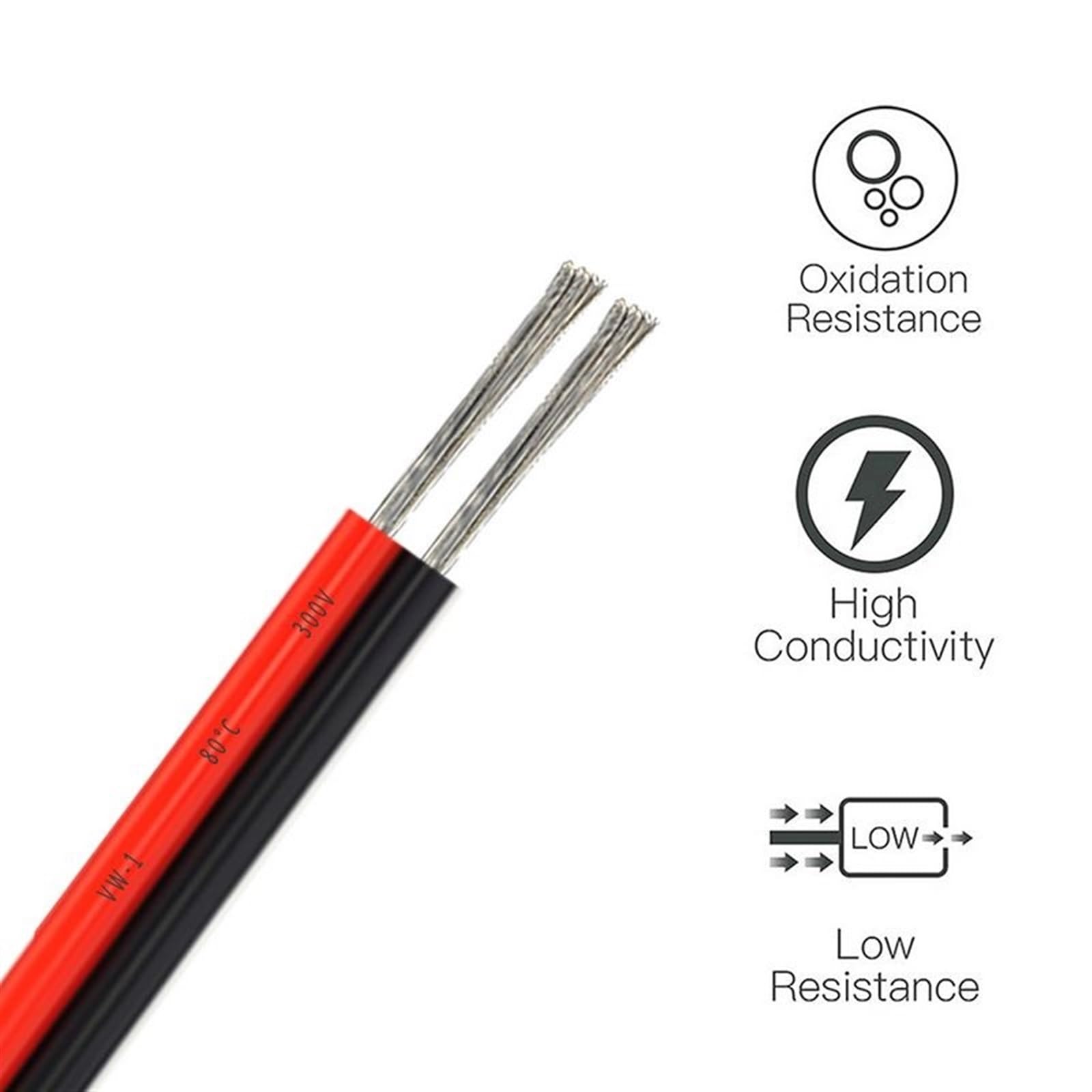 Hauptleitung Fest 5–100 m LED-Anschlusskabel WS2813 5050 flexible elektrische Drähte, 22 AWG Verlängerungskabel 2-polig, 3-polig, 4-polig, 5-polig, 6-polig Verbinder Webstuhl ( Color : 5pin , Size : 1