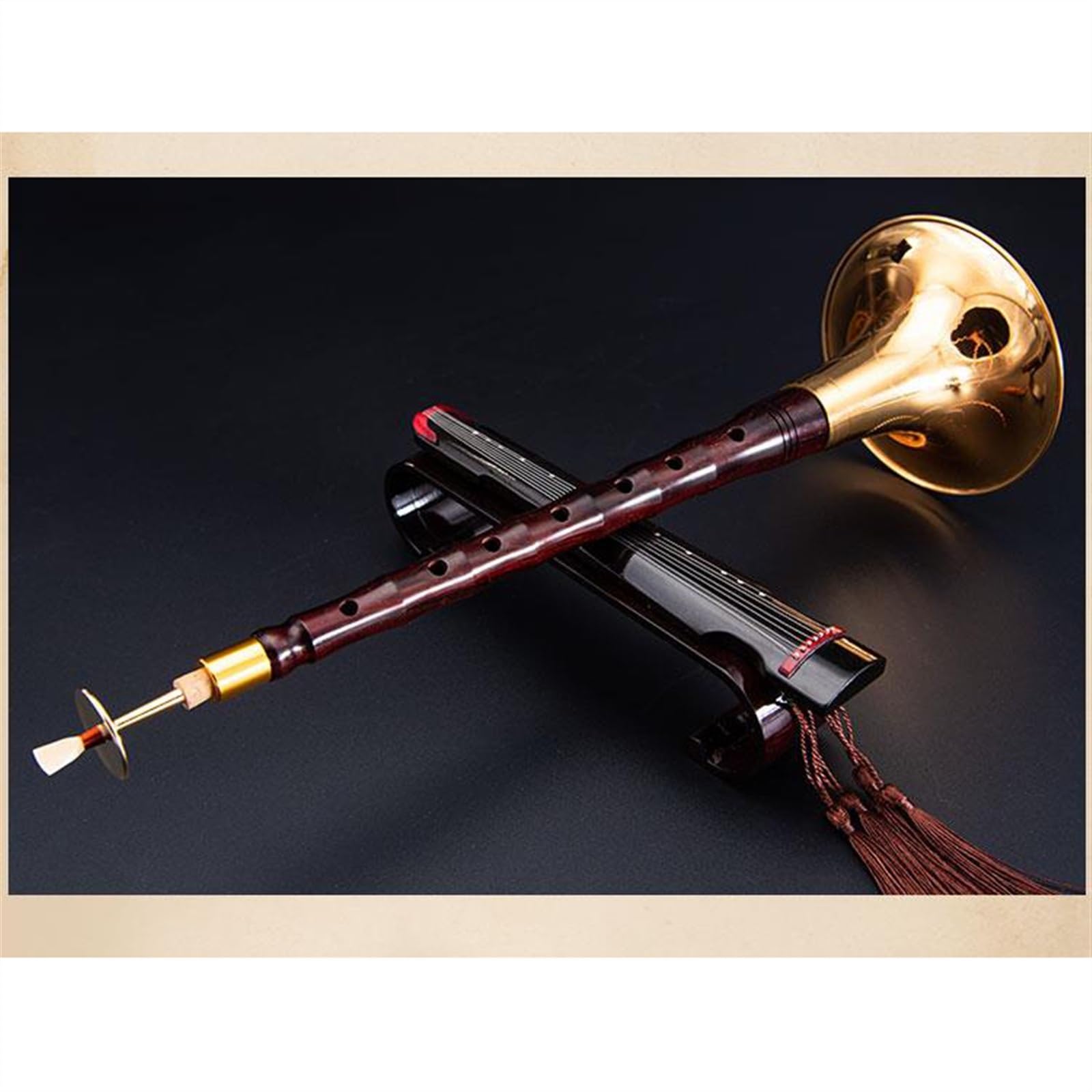 SuonaChinese Folk Wind Strumento Musicale Suona, Suona Per Principianti Indonesiano Rosso Sandalo Suona Adulto Principiante Cinese Tradizionale Etnico Suona Strumento Musicale Suona