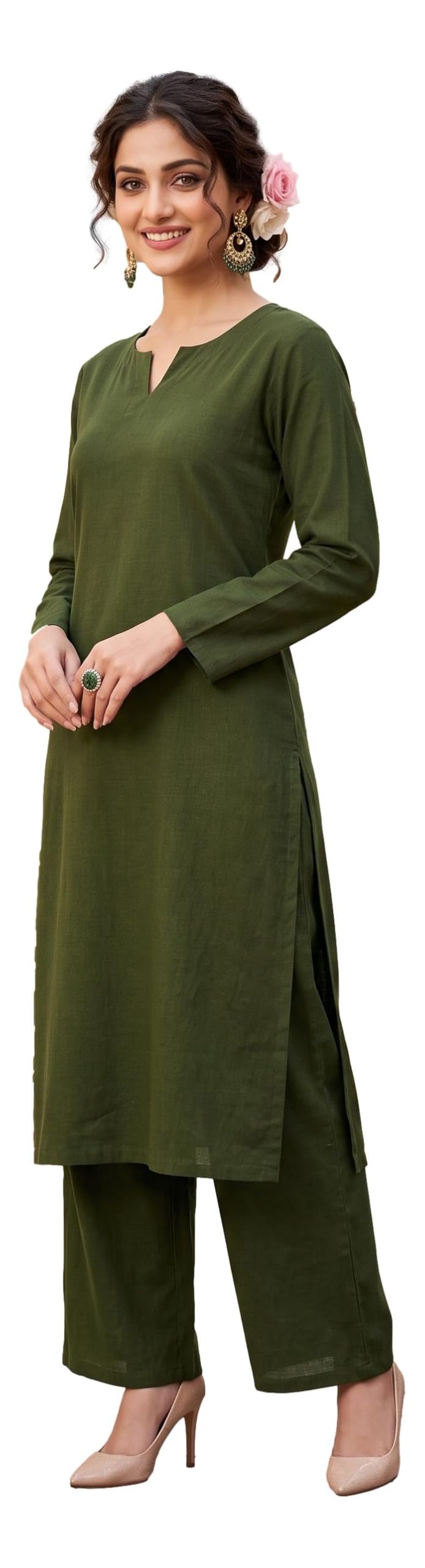 Cotton CoordSet | Designed for Comfort |Elasticated Palazzo | Pocket|RAINB-picture-37