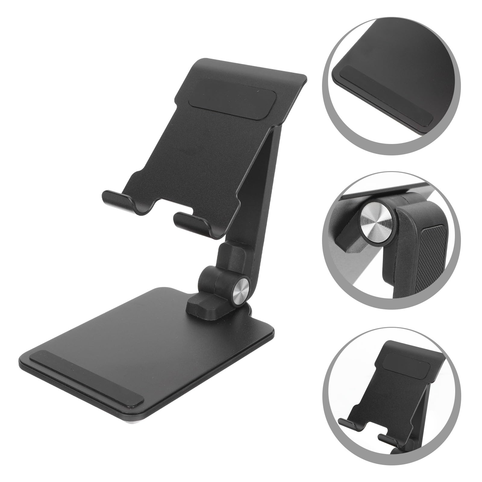 Soporte Portátil Ajustable para Teléfonos Móviles y Tabletas de Aleación de Aluminio, Diseño Plegable, Estable y Resistente para Oficina y Viaje