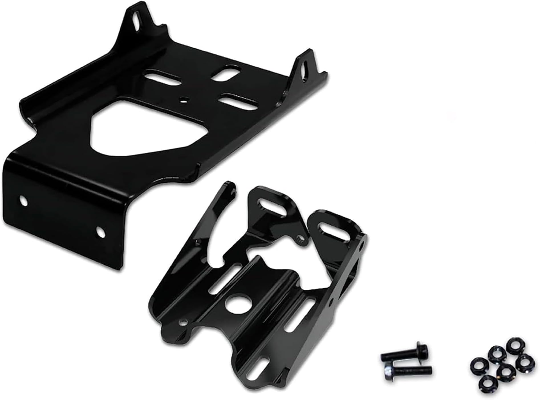 Aftermarket Replacement Direct Fit Bumper Bracket Set Part Number 82722750 and 82721541 Compatible with Volvo VNL 2004+ Plus Semi Trucks Plus Logo and Kozak Reflective Vest