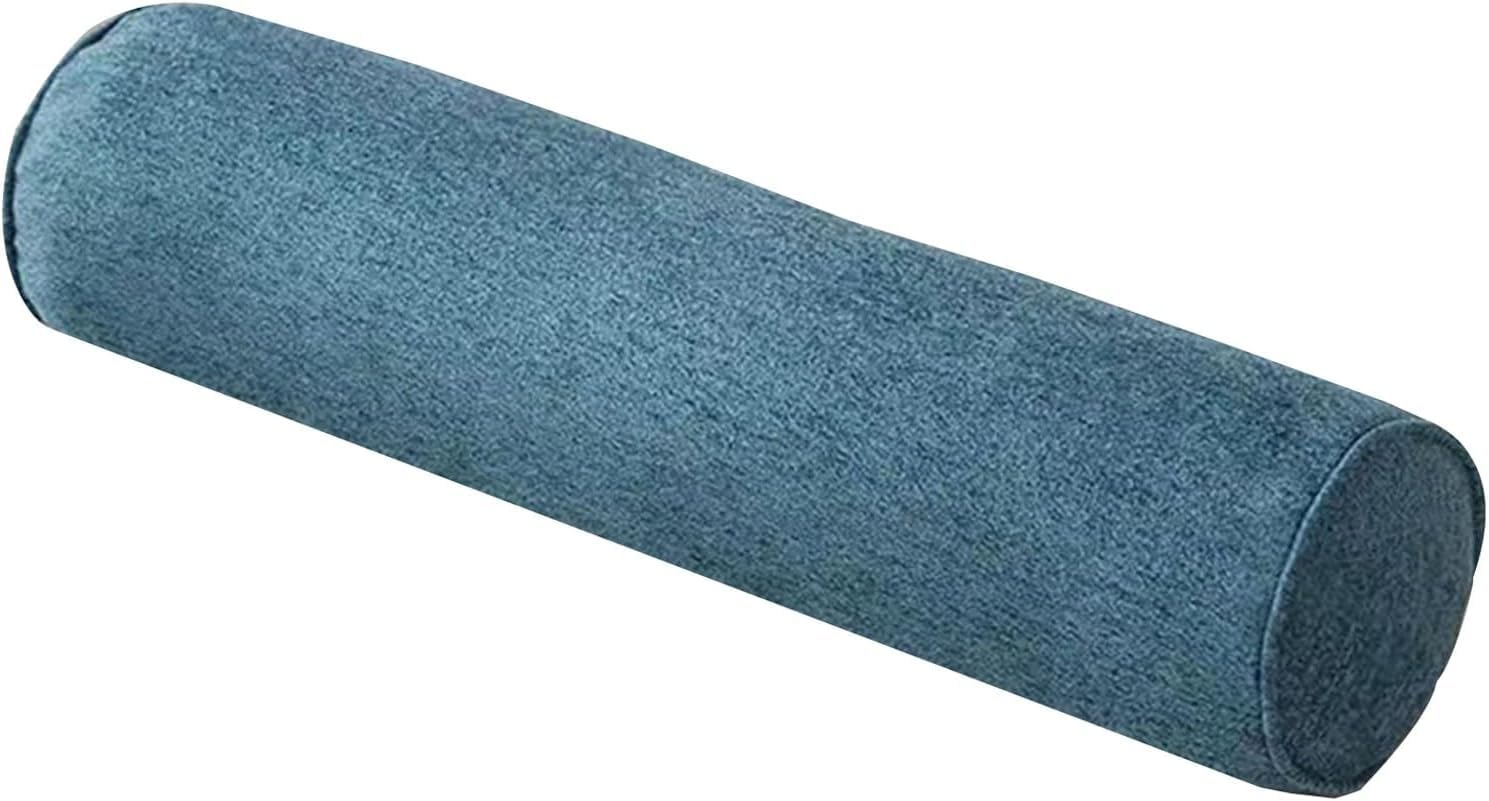 Bllmtear 12 Round Cervical Roll Cylinder Bolster Pillow 52/16/24/31/39/47/59/72In With Removable Washable Cover, Full Moon Bolster For Head, Neck, Back, And Legs(,20X80cm/8X31.5in)