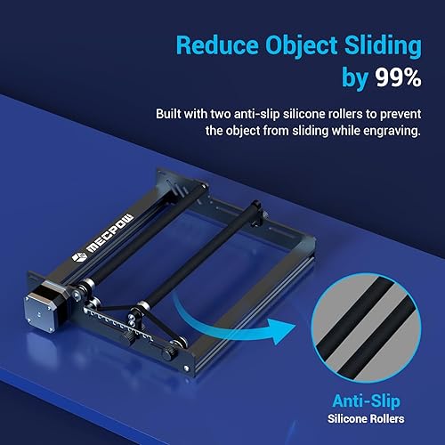 Miniatura 8 de Mecpow Rodillo giratorio láser G3, grabador láser, módulo de grabado de rodillo giratorio de eje Y para objetos cilíndricos, compatible con la