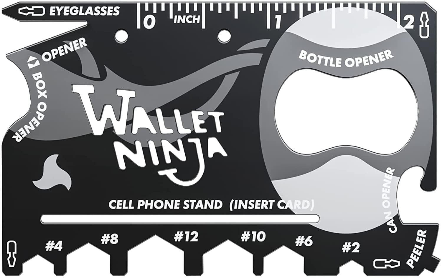 Wallet Ninja 18 in 1 Multi-purpose Credit Card Size Pocket Tool, Black (B0DGCHWTWG) Amazon Price History, Amazon Price Tracker