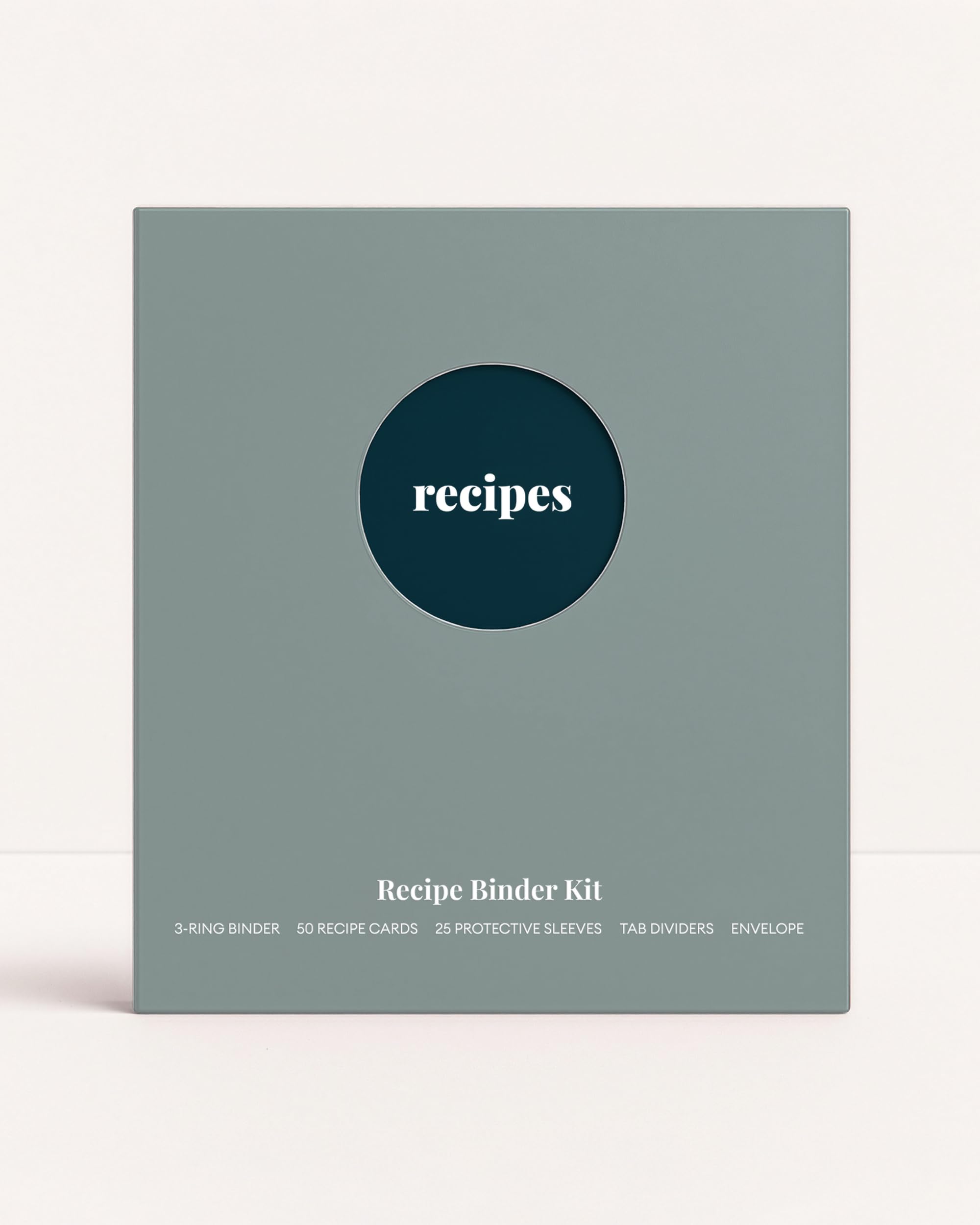 Kunitsa Co. Carpeta de recetas - Organizador de recetas de cocina con fundas protectoras - Soporte de recetas para almacenamiento de cocina