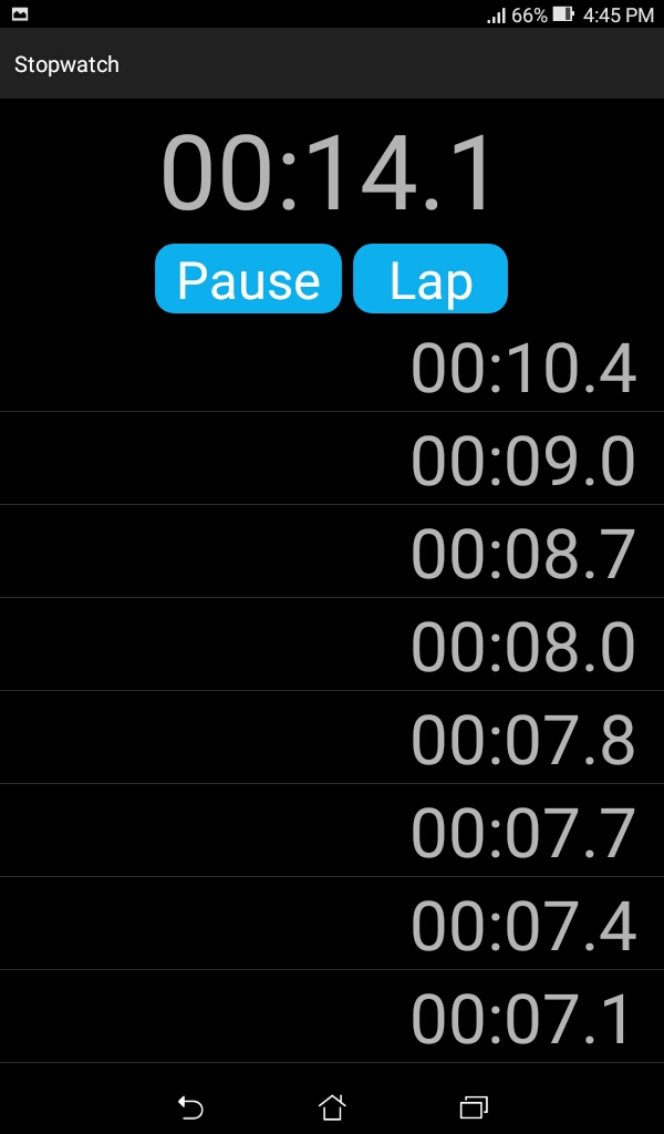 Stopwatch app App on the Amazon Appstore
