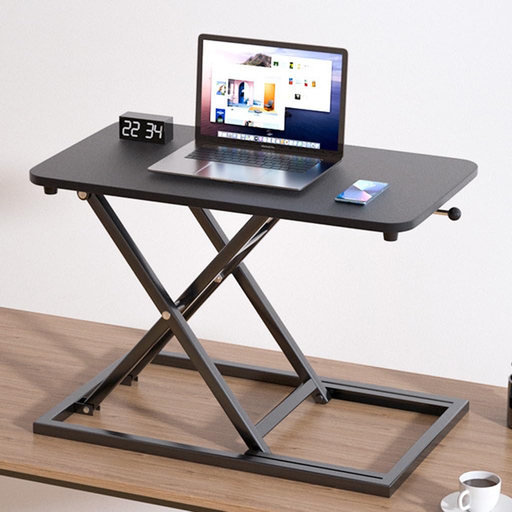 Convertitore da scrivania in Piedi Regolabile in Altezza, scrivania ergonomica in Piedi, scrivania per Computer da Ufficio in Piedi (Black)