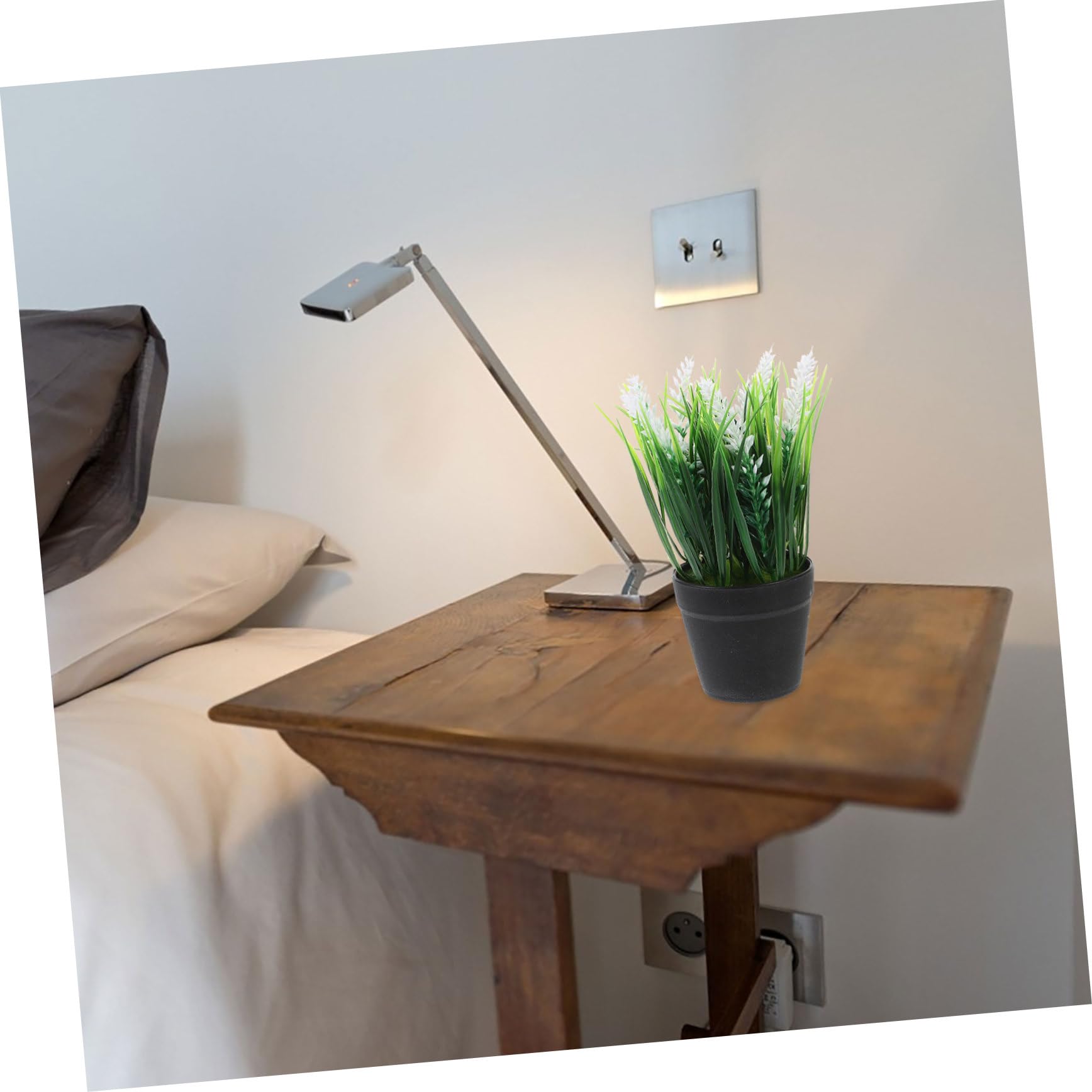 Alipis 2 Pezzi Piante Artificiali In Vaso – Bonsai Finti Realistici Con Foglie Di Pino, Decorazione Per Casa, Ufficio E Scaffali – Materiale Plastico Chic