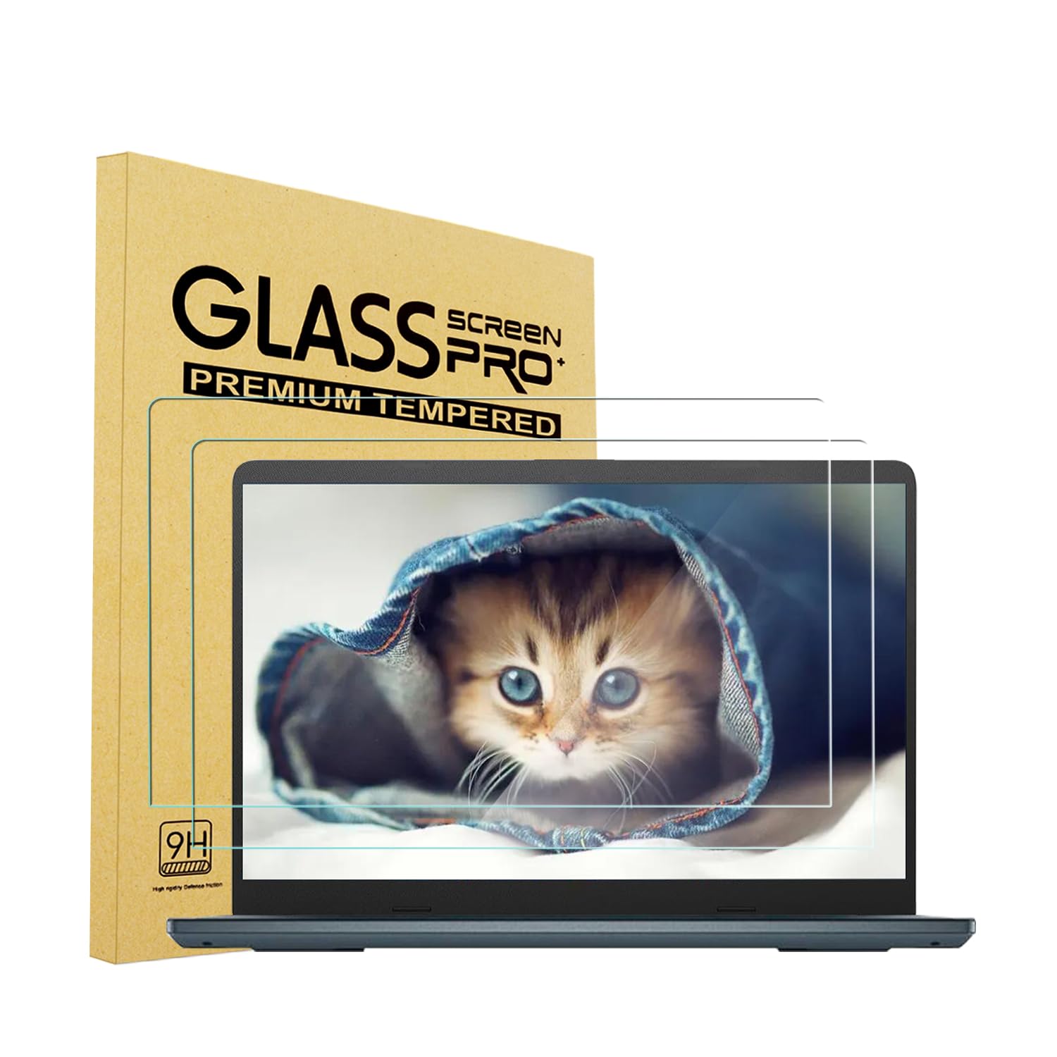 2 Pack 16" Laptop Tempered Glass Screen Protector for HP/Dell/Sony/Samsung/Lenovo/Acer/MSI/LG/Razer Blade 16 inch Aspect Ratio 16:10 Laptop, 9H