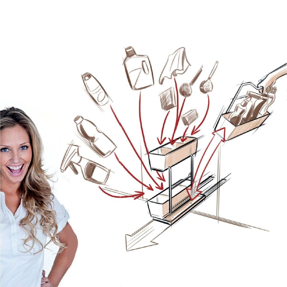 SO-Tech® CleaningAGENT Extracción para Productos de Limpieza (BxTxH: 298 x 480 x 480 mm)
