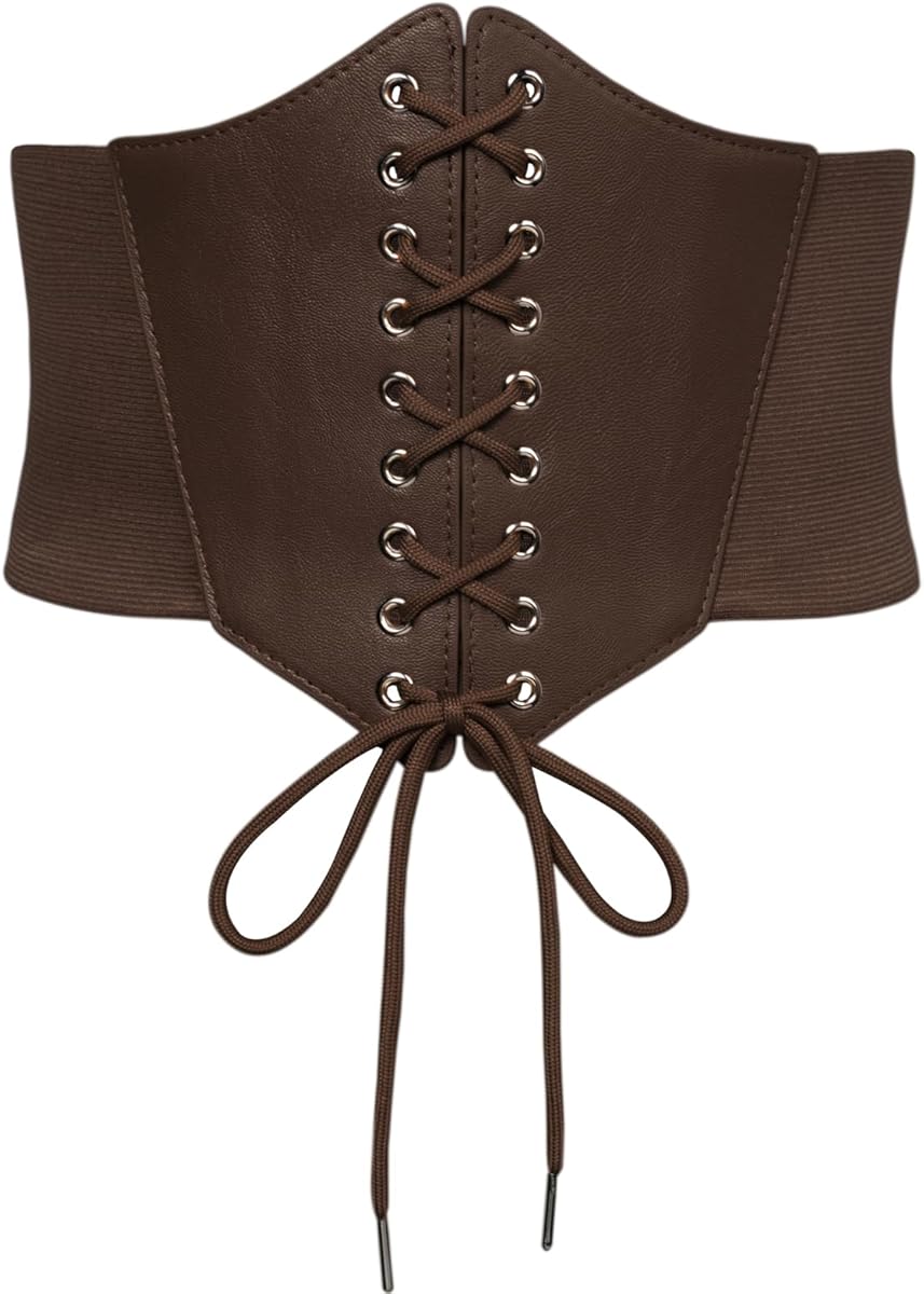 Scarlet Darkness Women Wide Belt Elastic Waist Belt Corset Belts for Dress