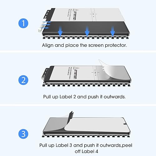 Miniatura 3 de amFilm Protector de pantalla elástico para Google Pixel 7 Pro, Pixel 7 Pro de 6.7 pulgadas, Google Pixel 7 Pro 5G, compatible con identificación de