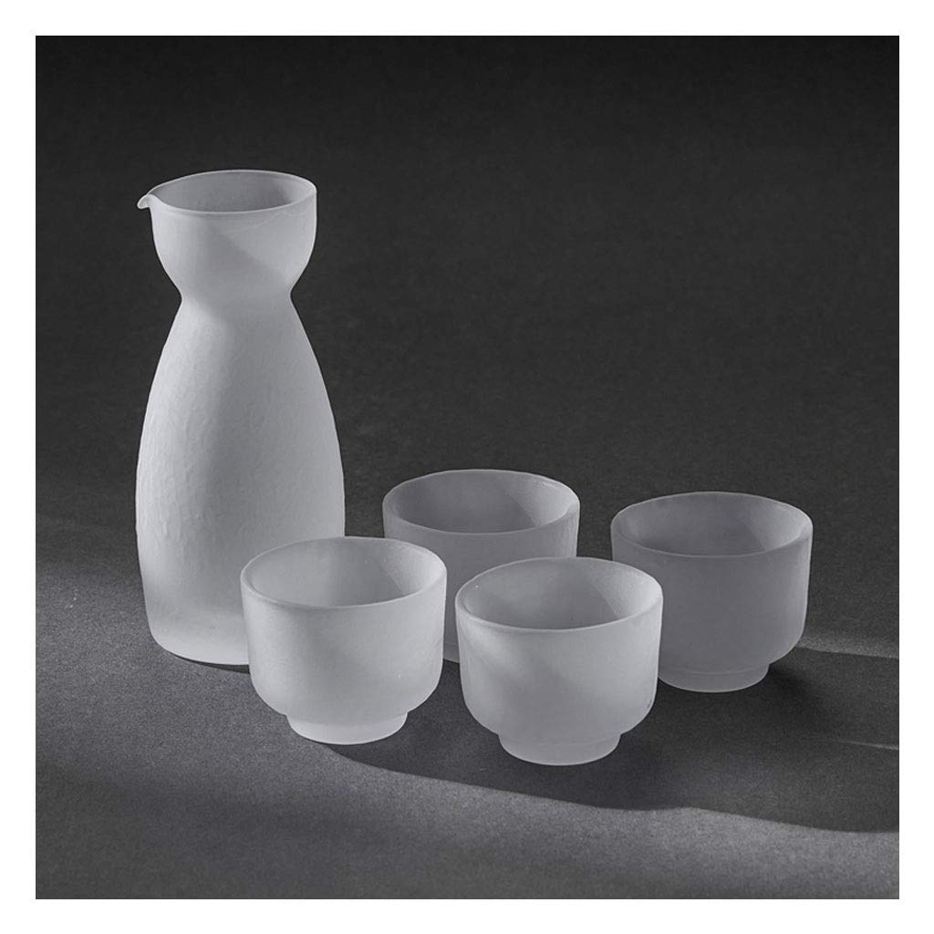 Amazon.co.jp: ぐい呑み すりガラス ワイングラス 酒器セット