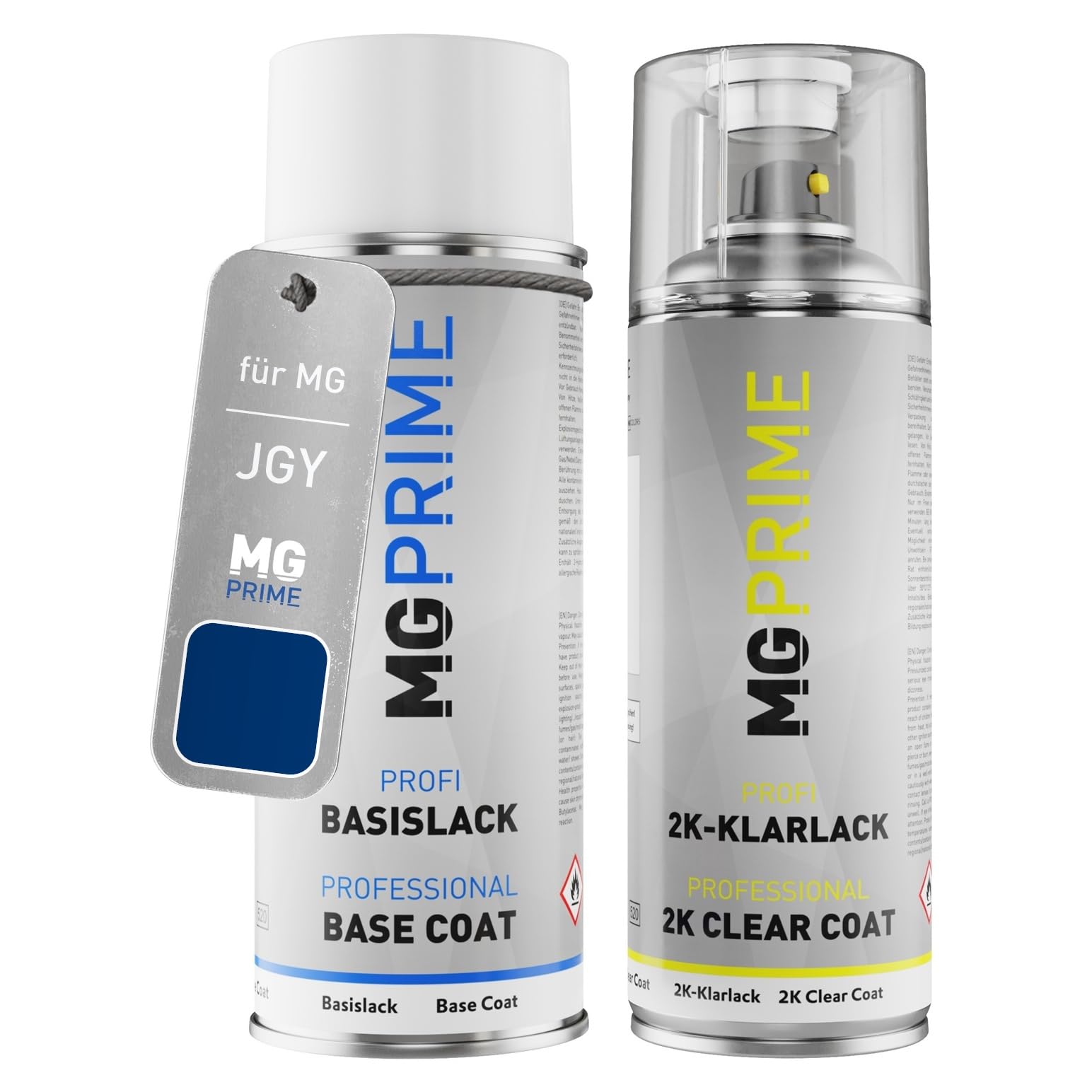 Mg Prime Ignition Blue Pearl Car Paint 2K Spray Can Set For Mg Jgy Base Coat 2K Clear Coat Spray Can