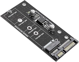 M.2 NGFF SSD to 22PIN Adapter Riser Card, Supports Standard SSD, Stable Performance, Compatible with Multiple Lengths, Ceramic Filter Capacitor, Universal Compatibility