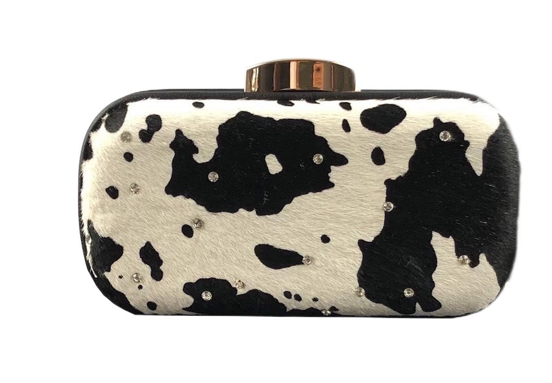 blingustyleUnique Design Swarovski ELEMENTS Crystal with Real Leather Evening Party Clutch Bag Cowhide