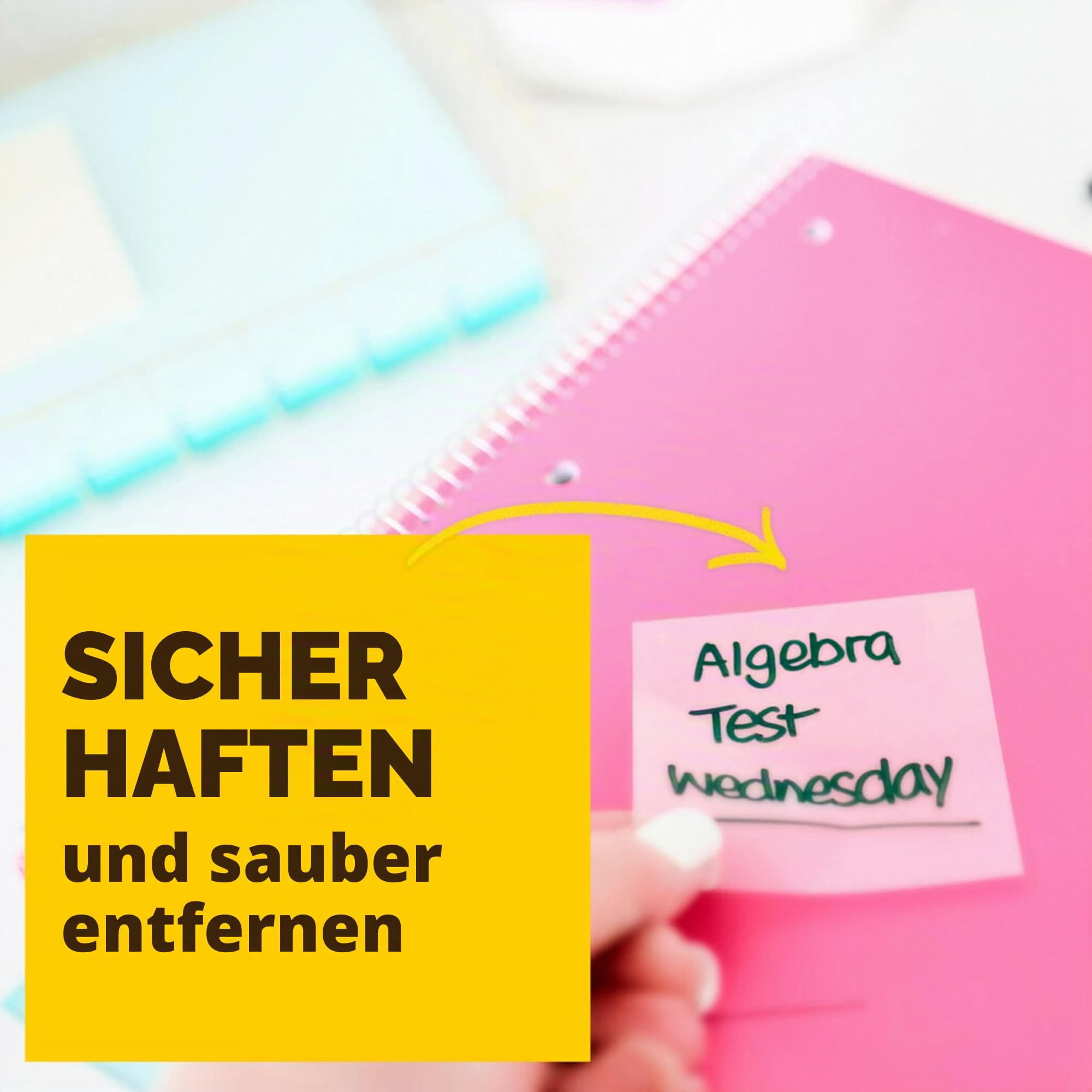 Post-it Transparente Notes, 12 Blöcke (432 Blatt), 73 mm x 73 mm