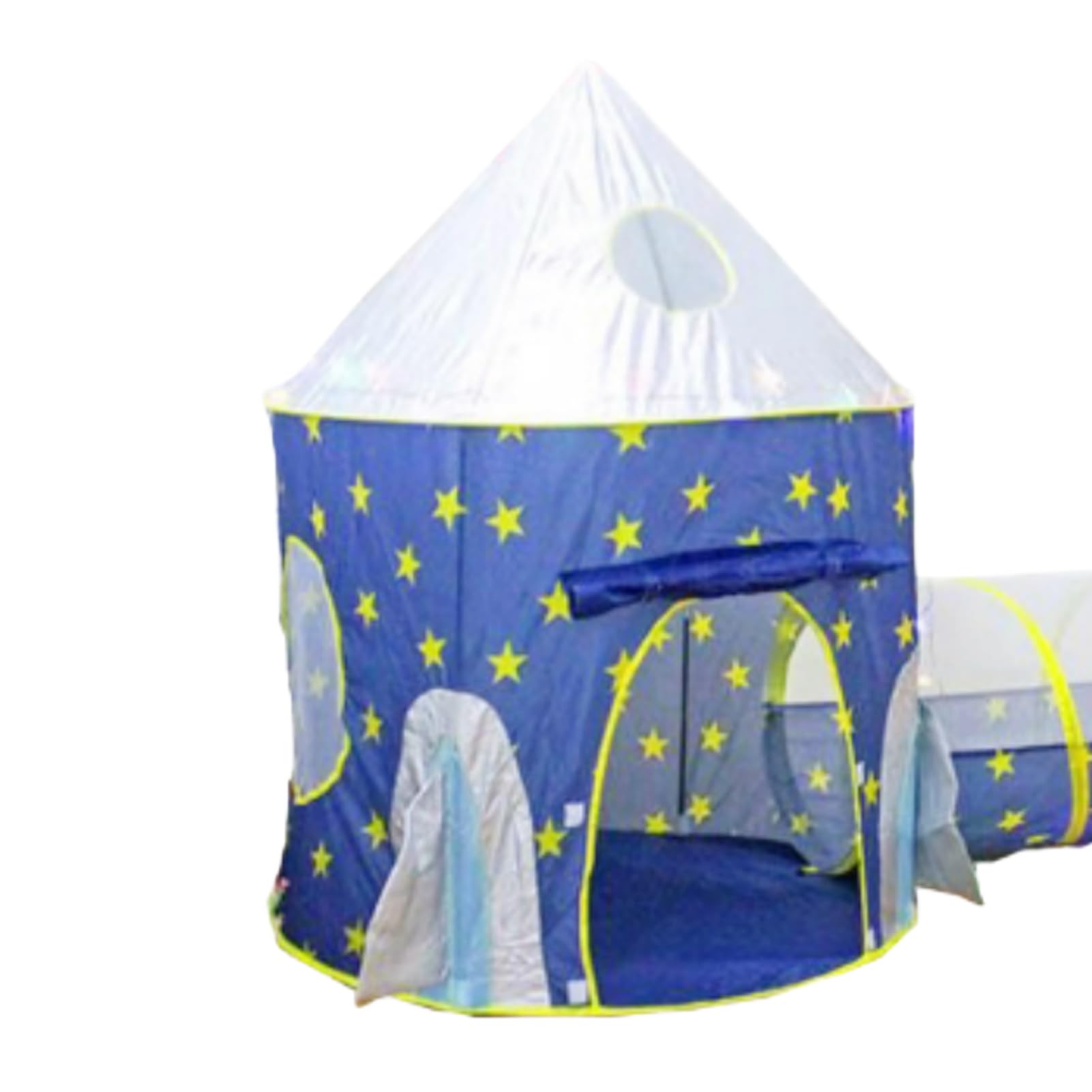 3-teiliges Babyzelt, Spielzelt für, Sicherer Indoor-Krabbeltunnel und Bällebad für ab 3 Jahren, Leicht zu Verstauendes Stoffdesign (Blauer dreiteiliger Anzug)