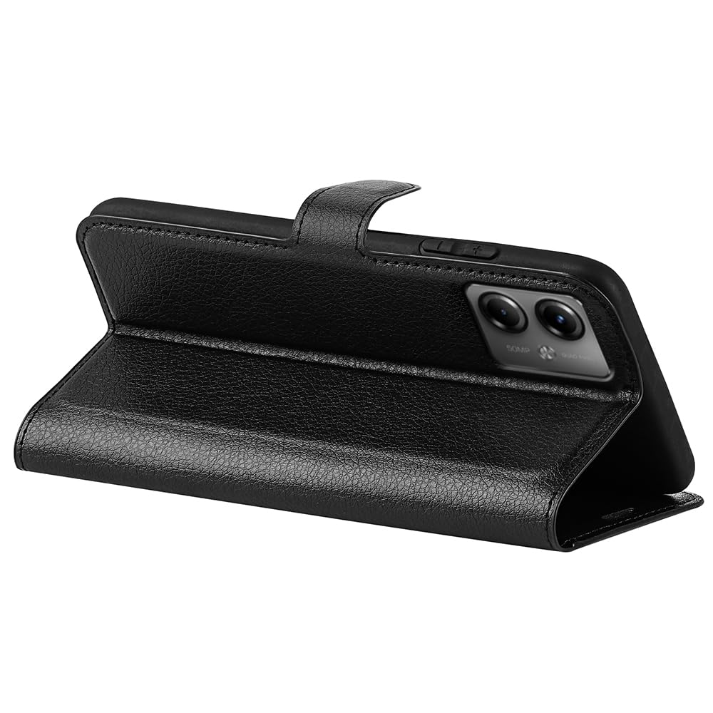 Jasonyu Cover per Motorola Moto G14 Flip Custodia in Pelle PU, Cover a Libro Portafoglio, Funzione Supporto, Magnetica, Slot Schede, TPU Bumper Caso Custodia per Moto G14 (Blu