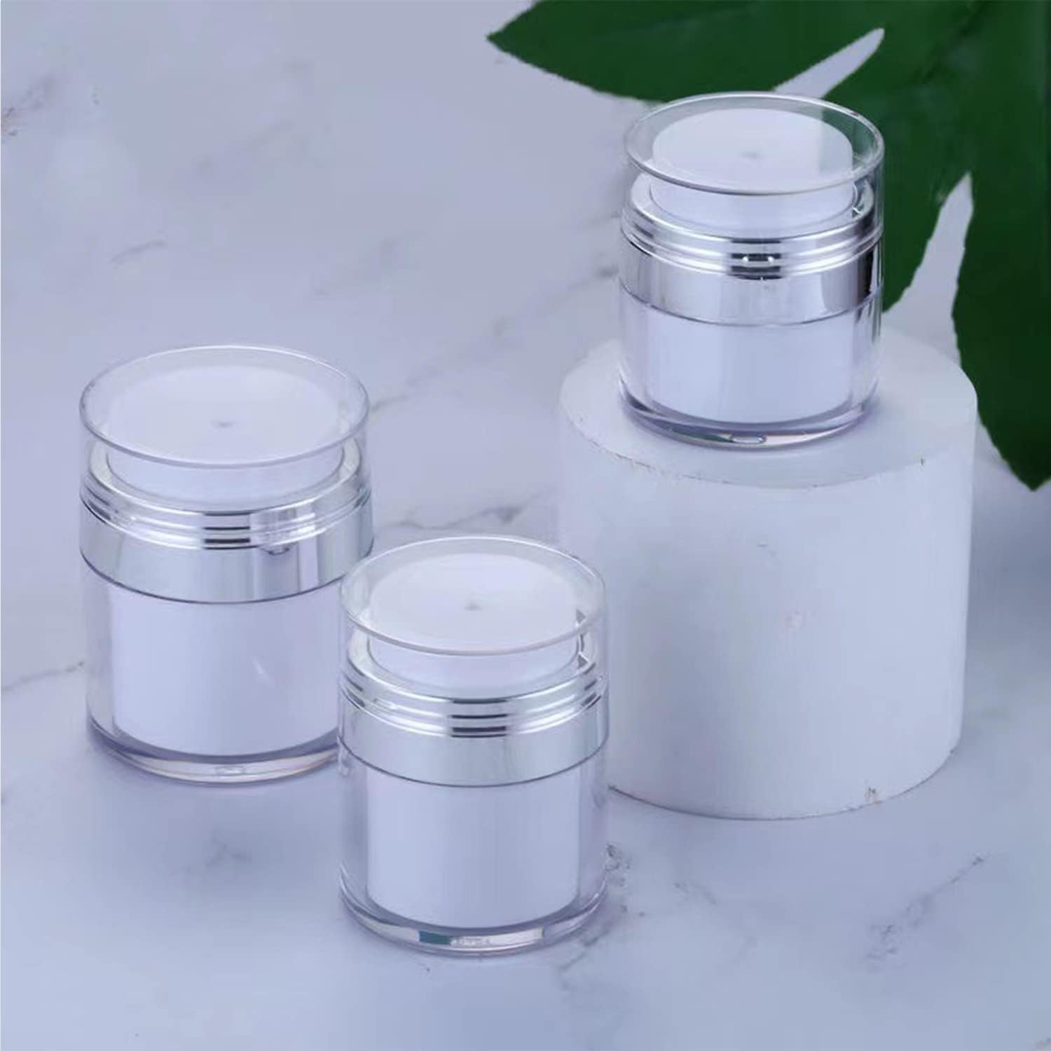 Moisturizer Container, Airless Pump Bottles, 2023 New Upgrade Airless