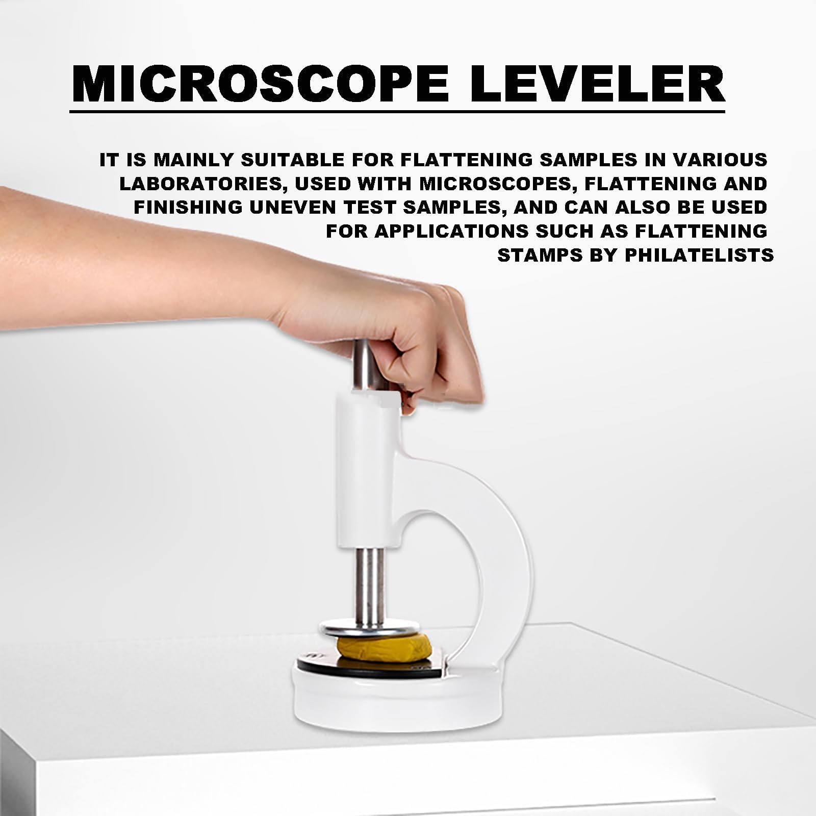Máquina Prensado Muestras Metalográficas, Dispositivo Aplanamiento Muestras Microscopio Con Precisión Aplanamiento ≤0,5 Mm, Análisis Corte, Equipo Laboratorio For Crear Muestras Superficie Plana(A)