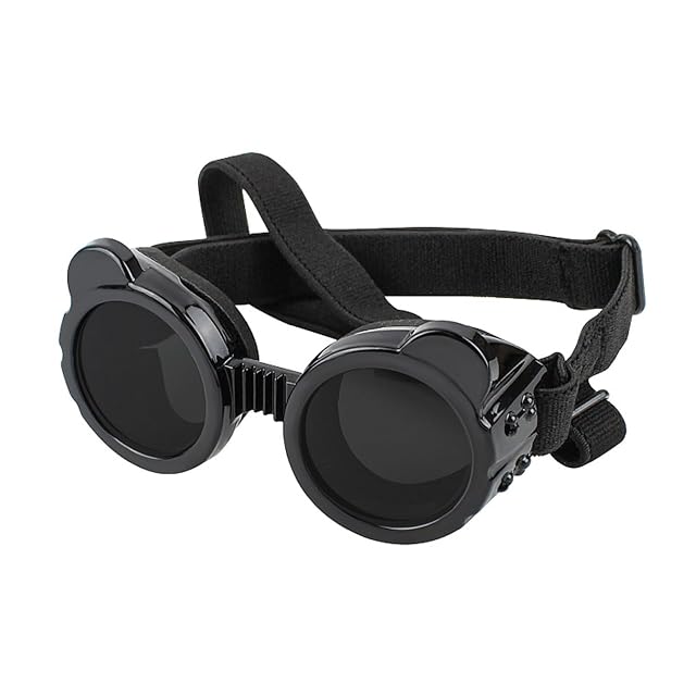 LUOFENG Gafas de sol para mascotas, para perros medianos y pequeños, impermeables, resistentes al viento