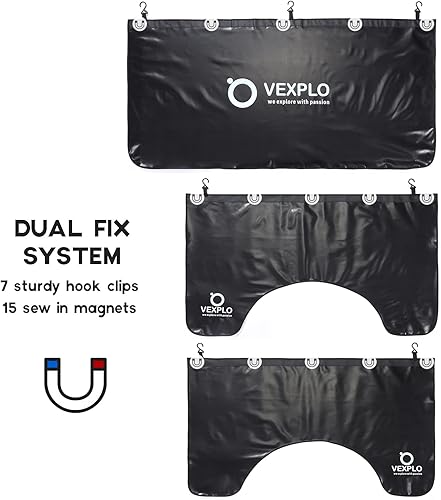 Miniatura 4 de Vexplo Fundas magnéticas para guardabarros automotrices para mecánicos, 3 protectores de guardabarros de doble capa con ganchos e imanes fuertes