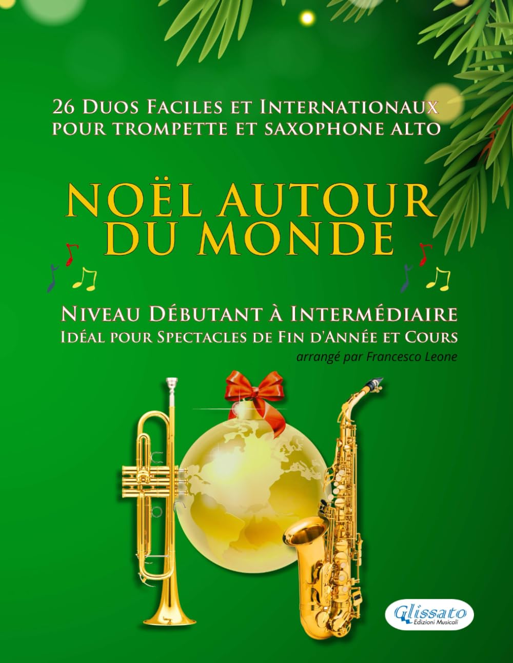 Débutant Musique 25 Duos De Noël Pour Trompette Sib Et Trombone - Volume 1 Facile Débutants/intermédiaire Musique De Noël Instruments Cuivres