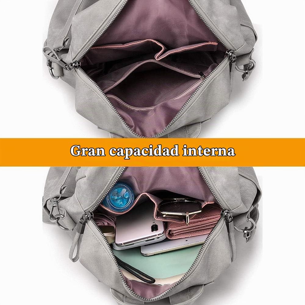 UBAYMAX Mochilas Mujer de Cuero PU,Mochila Casual de Moda,Bolso Mochila Monedero de Sintético,Bolsa de Hombro Escuela Viaje Compras Señoras,Moda Regalo para para Mujer