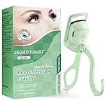 Heated Eyelash Curler, Fast 5s Heat up, 24 Hours Long Lasting, Rechargeable Electric Lash Curler, Temperature Control, Safe Anti-Burn Eye Lash Curler, Quick Natural Curling Lashes (Green)