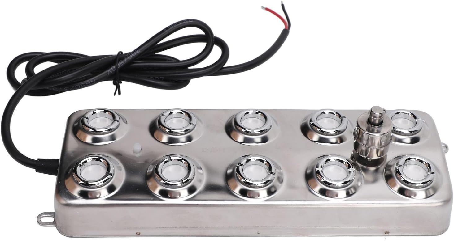 10 Head Ultrasonic Pond Fogger with Excellent Ultrasonic Technology, for All Types of Landscaping and Gardening Locations Made of Stainless Steel