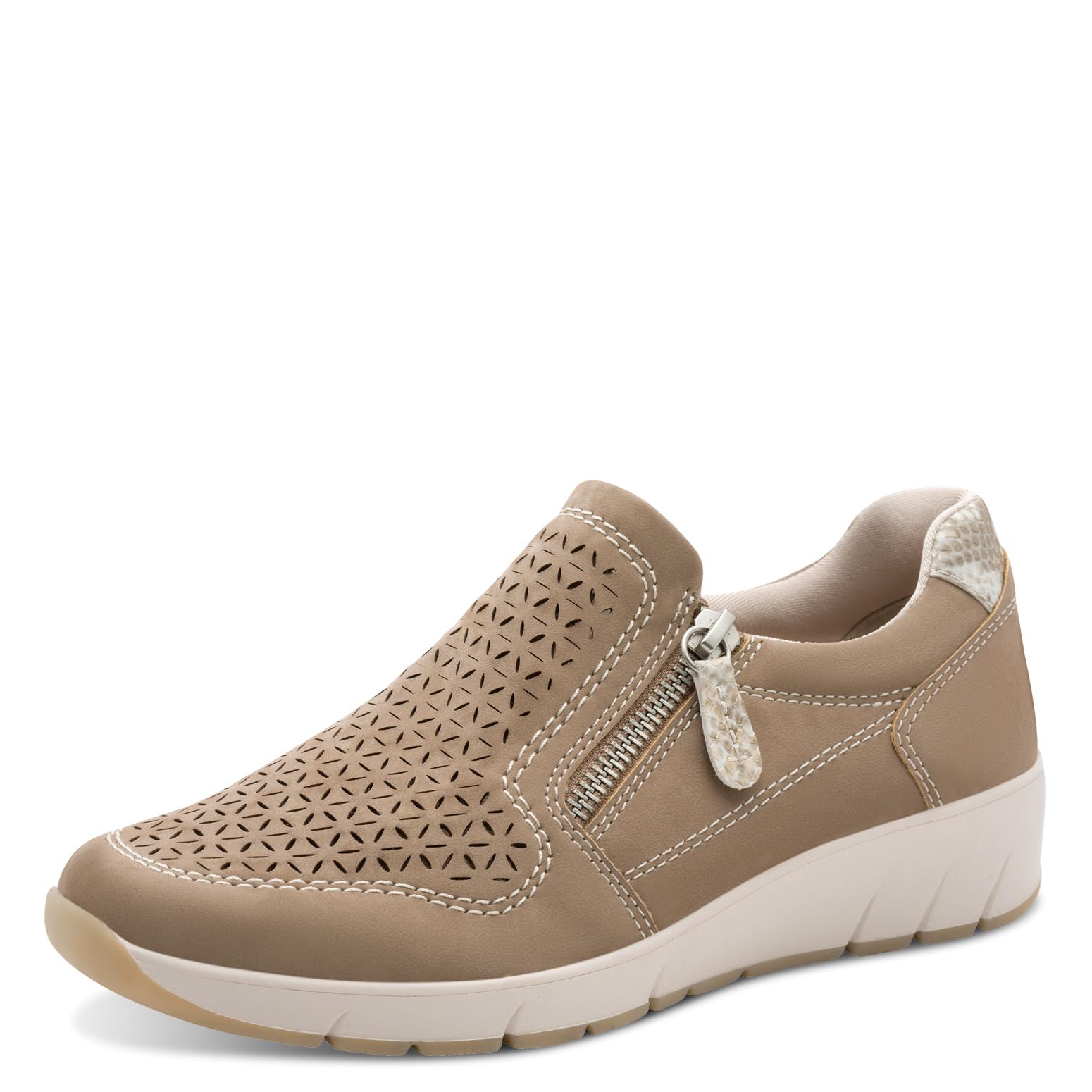 Jana Women's Slip On Vegan 8-24765-46 Trainers, Taupe, 39 EU