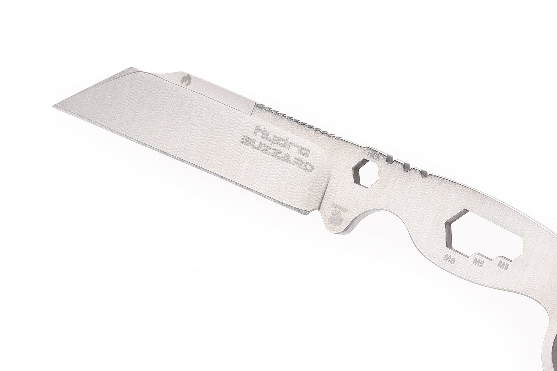 Hydra Buzzard White Hawk Multi-tool Knife 1.4116 Stainless Steel, 80 mm blade and brown kydex sheath