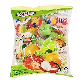 Fruit Jelly Mixed Bag - Assorted Fruit Flavors - Nostalgic Sweet - Packets of Chewy Fruity Candies - Party packs - Birthday Party Favors - 700g - 24.6oz Pack of 6